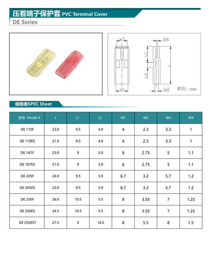 Insulation Terminal Sleeve, Spade Connector Cover, Wire Terminal Cover, Flag Terminal Cover, Flag Insulation Sleeve,